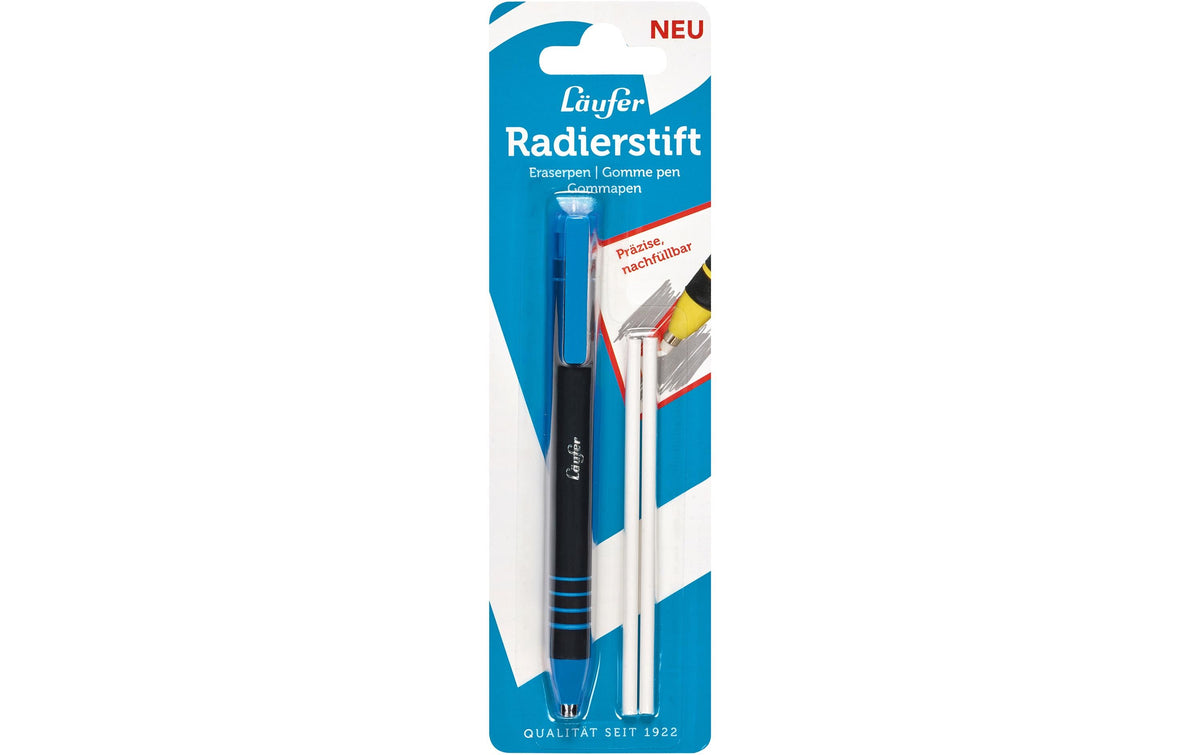 Läufer, Radiergummi Blau