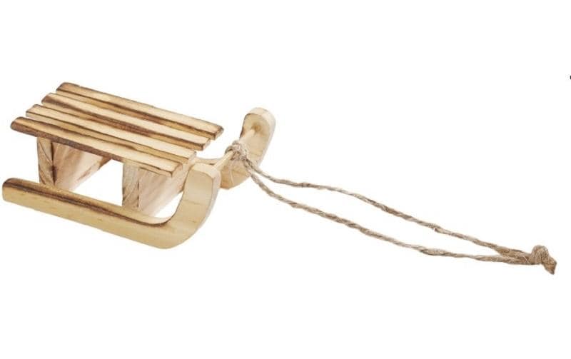 Hobbyfun Mini-Utensilien Schlitten hellbr