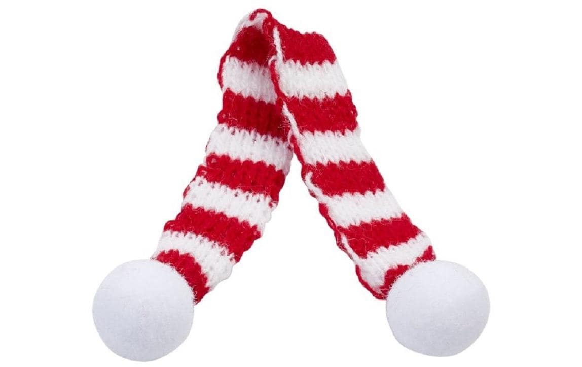 Hobbyfun Mini-Weihnachten Schal rot/weiss