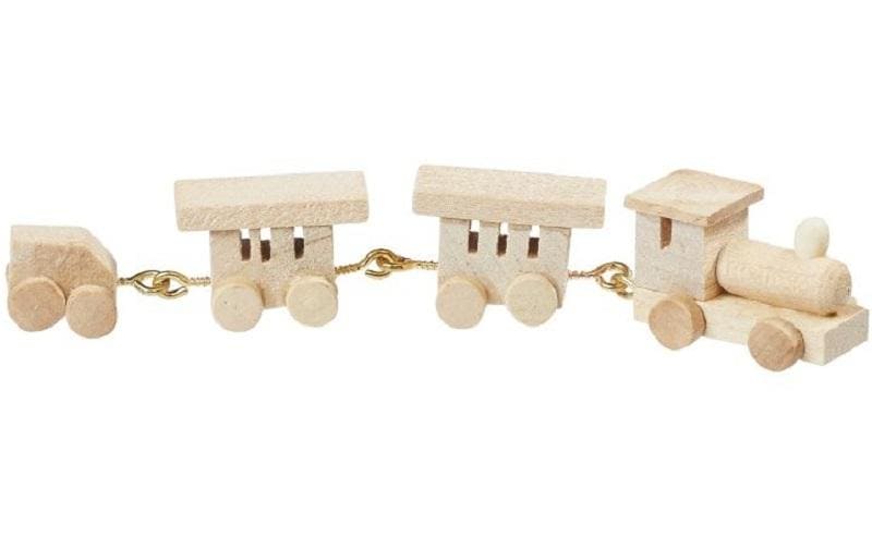 Hobbyfun Mini-Fahrzeug Holzeisenbahn natur