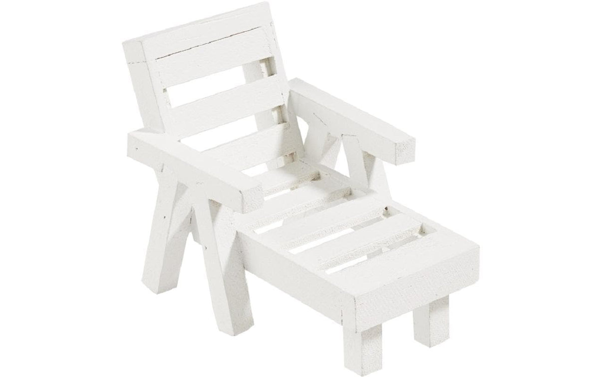 Hobbyfun Mini-Möbel Liege Holz weiss