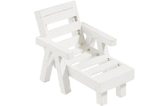 Hobbyfun Mini-Möbel Liege Holz weiss
