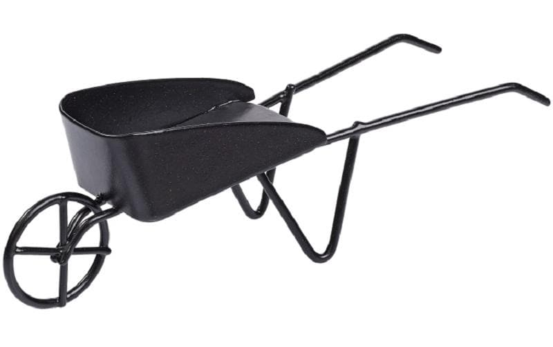 Hobbyfun Mini-Garten Schubkarre schwarz