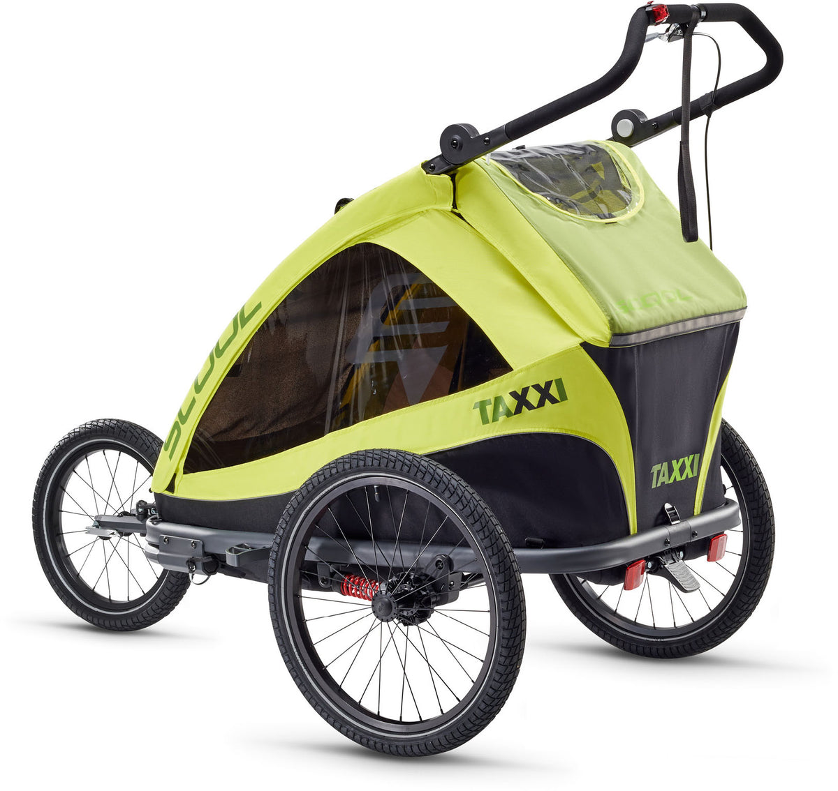 TAXXI | Elite Two | Lime | Rimorchio per biciclette