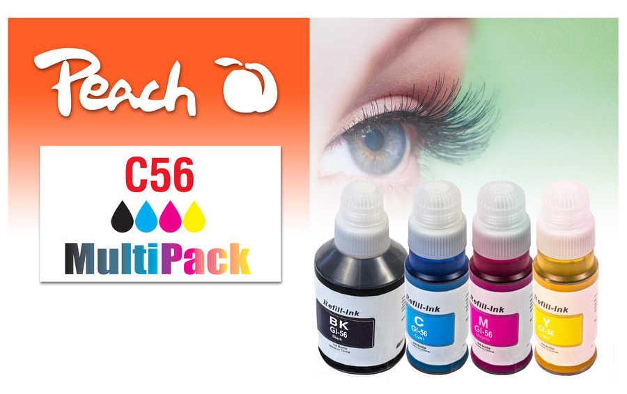 Peach Canon CISS GI-56, Multi-Pack