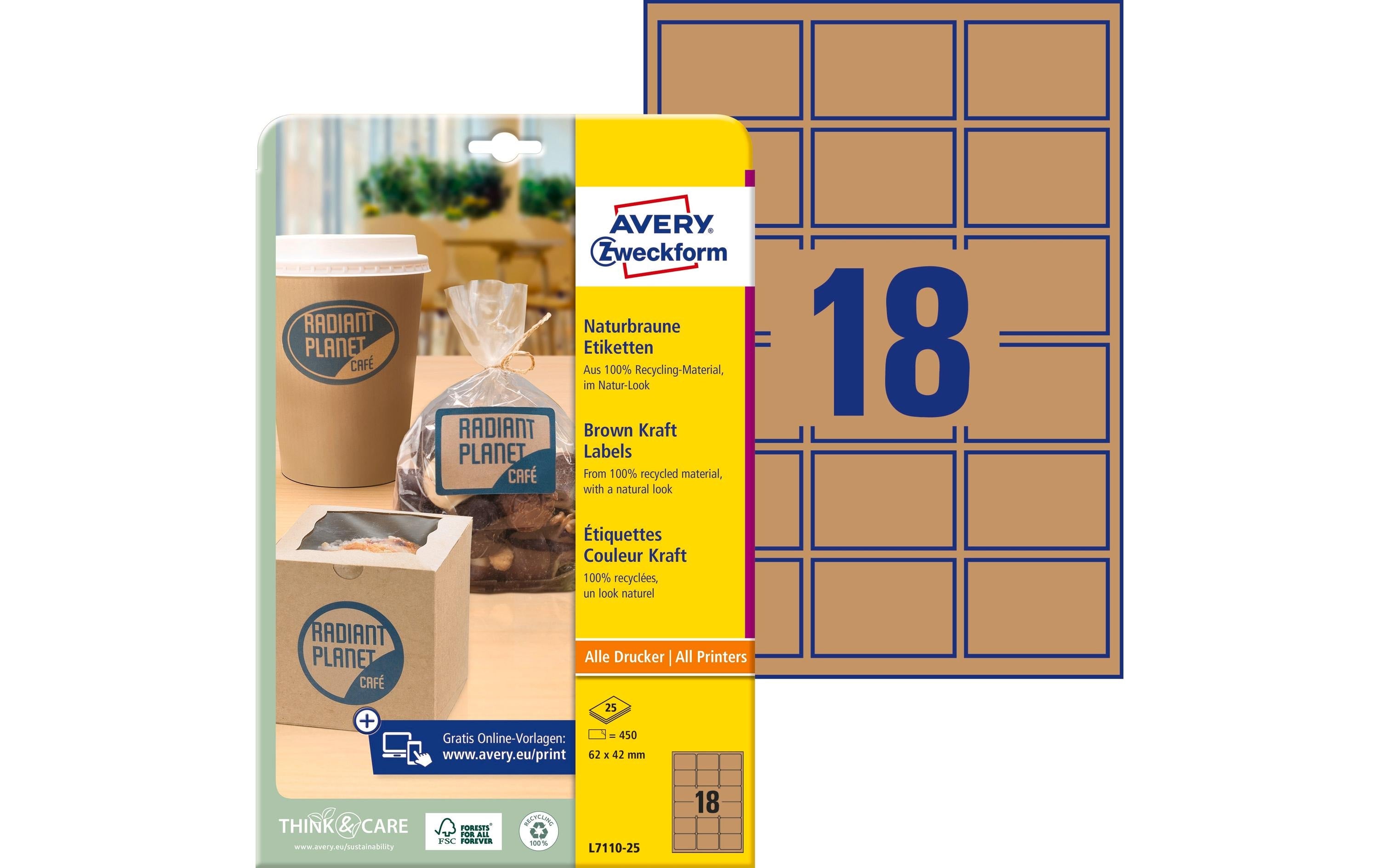 Avery Zweckform Produkt-Etik. 62x42mm IL