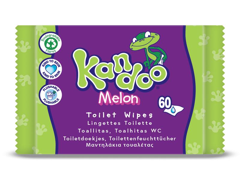 Kandoo | Feuchttücher Melon | 60 Stück