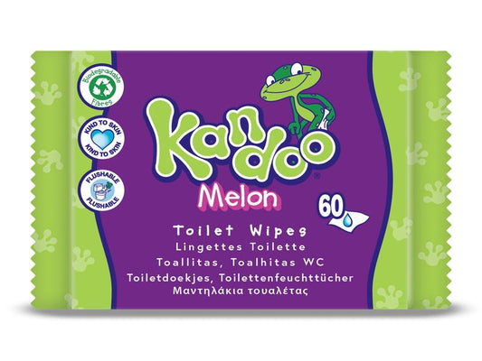 Kandoo | Feuchttücher Melon | 60 Stück