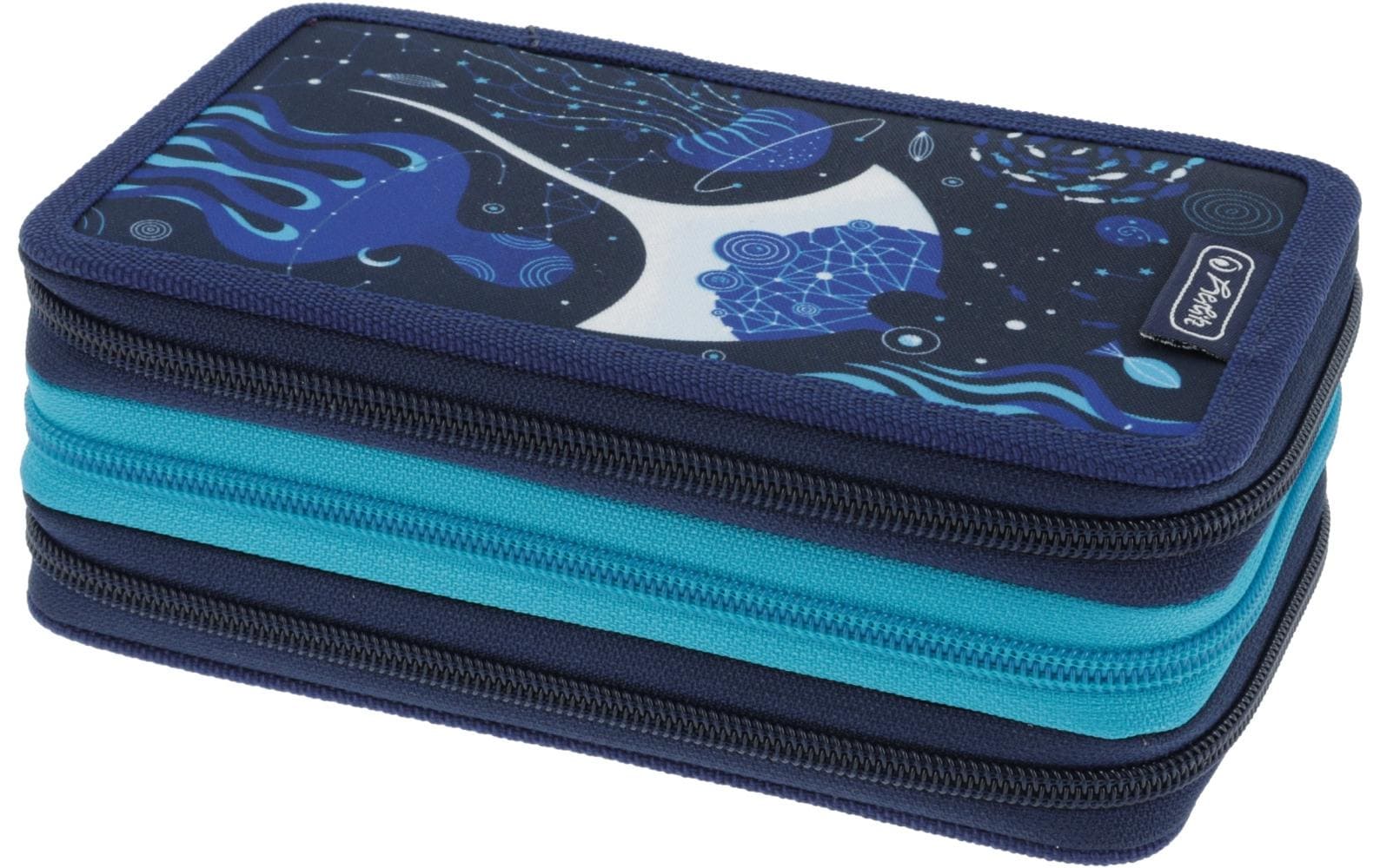 Herlitz Etui Triple gefüllt, 31-teilig