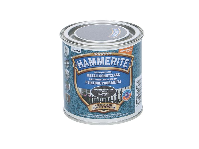 Hammerite | Metall-Schutzlack HS schwarz | Hammerschlag