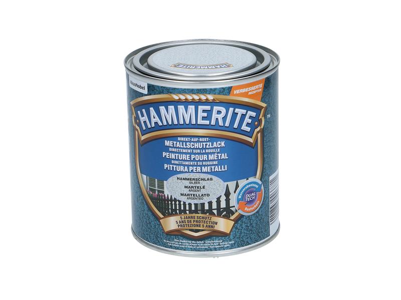 Hammerite | Metall-Schutzlack HS silber | Hammerschlag