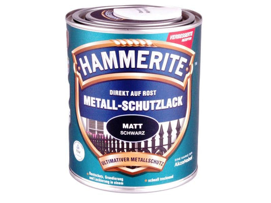 Hammerite | Metall-Schutzlack matt schwarz | Direkt auf Rost