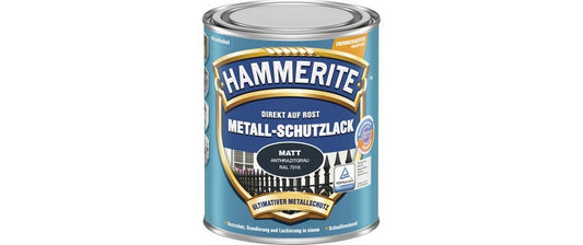 Hammerite | Metall-Schutzlack matt | Direkt auf Rost anthrazitgrau