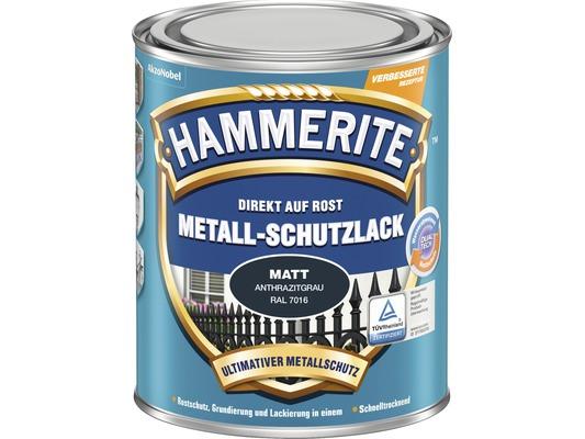 Hammerite | Metall-Schutzlack matt | Direkt auf Rost anthrazitgrau