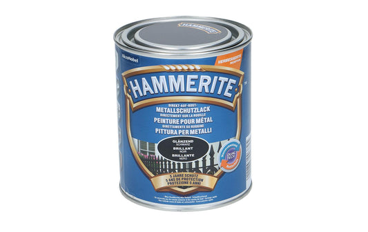 Hammerite | Metall-Schutzlack HG schwarz | Hochglanz
