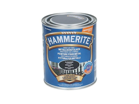 Hammerite | Metall-Schutzlack HG schwarz | Hochglanz