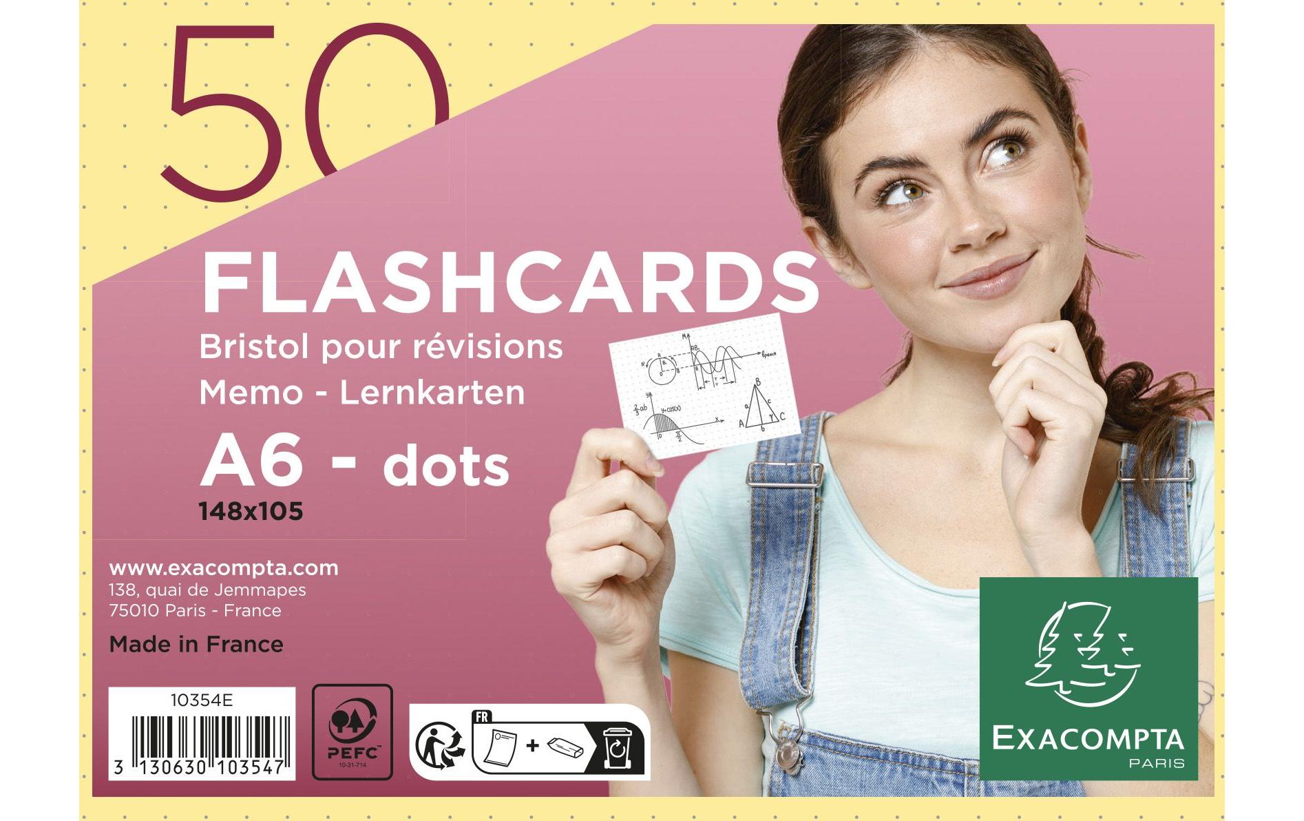Exacompta, Karteikarten Dot, Gelb
