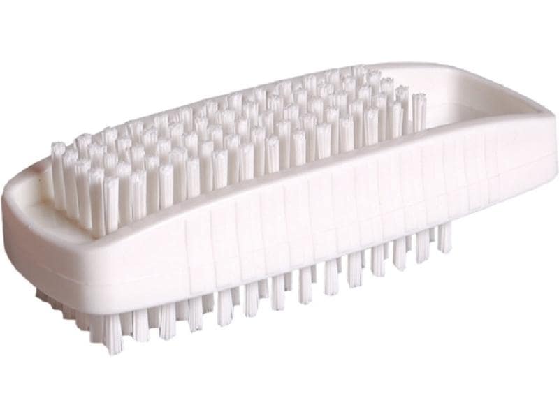 Edi Baur | Handwaschbürste weiss | PP, mit Aufhängerbügel,Nylon weiss,10.5x4x3