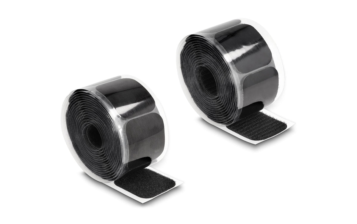 Delock, Klettpad auf Rolle selbstklebend Sc