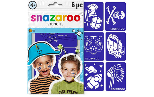 Snazaroo, Zubehör Schablonen Jungen, 6 Stüc