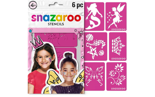 Snazaroo, Zubehör Schablonen Mädchen, 6 Stü
