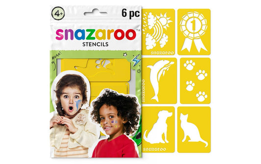 Snazaroo, Zubehör Schablonen Gemischt, 6 St