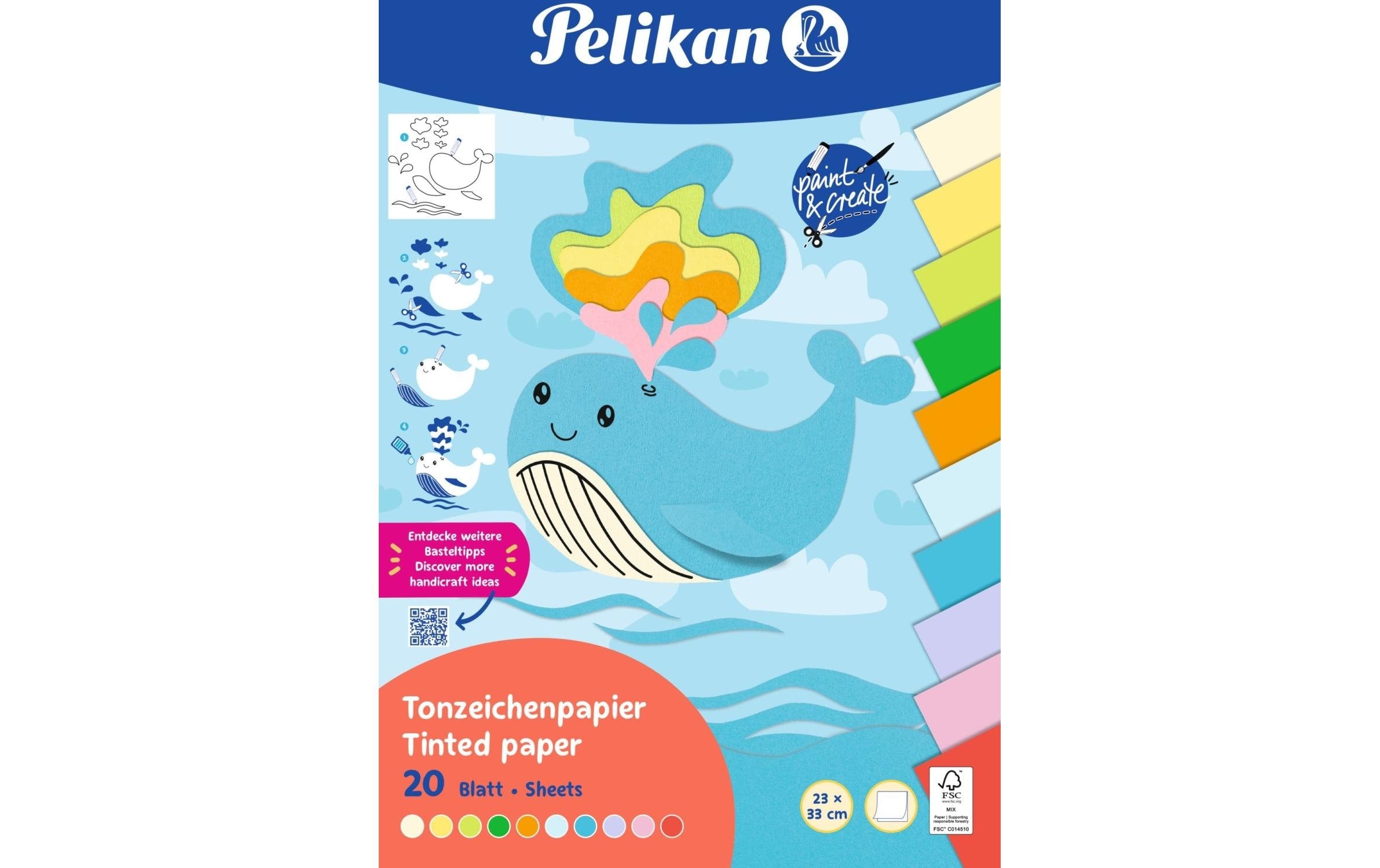 Pelikan, Tonzeichenpapier Summer 20 Blatt,