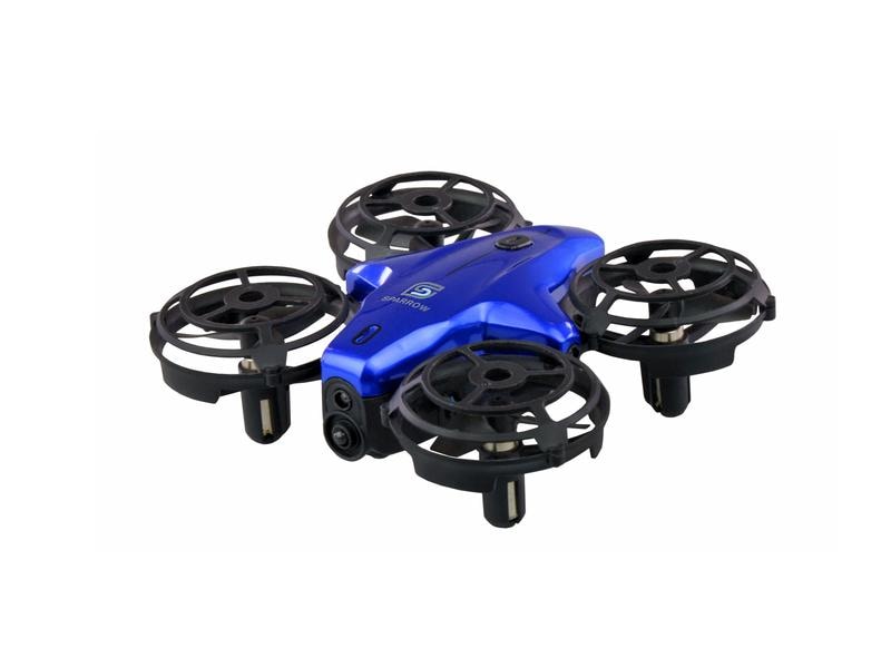 Amewi | Sparrow Mini-Drohne | 2,4GHz mit Sensoren blau, RTF