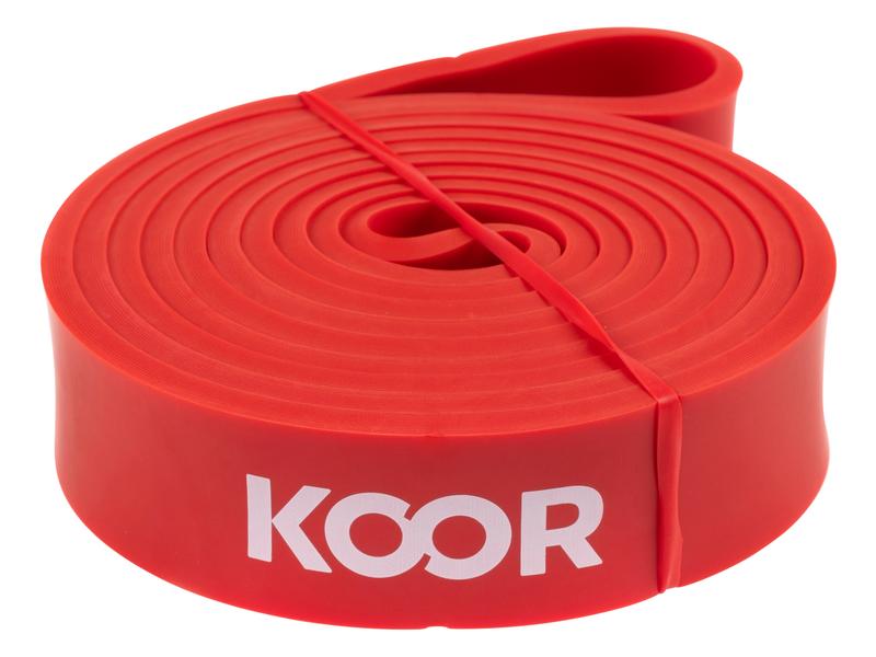 KOOR | Fitnessband extra stark, rot | 2080x4.5x32mm, latex, rot