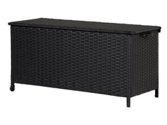 Schou | Kissenbox SIEGER mit Rädern | 64x136x12cm - Schwarz