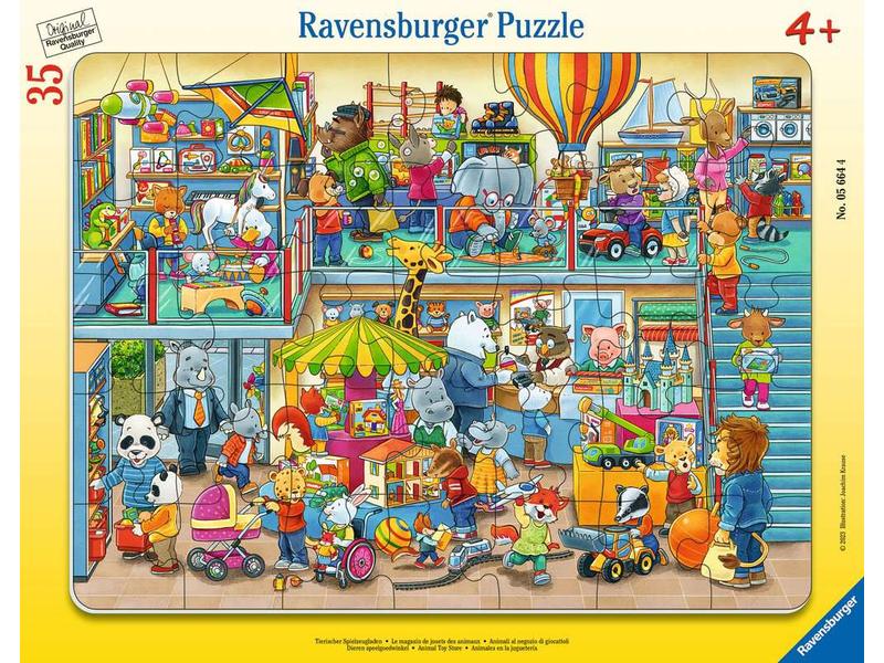 Ravensburger | Puzzle Tierischer Spielzeugladen | 35 Teile