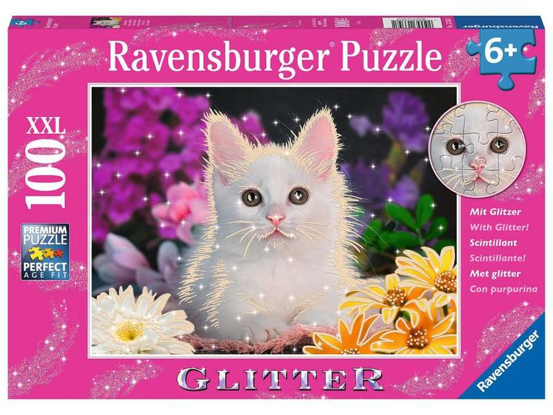 Ravensburger | Puzzle Glitzerkatze | 100 Teile XXL
