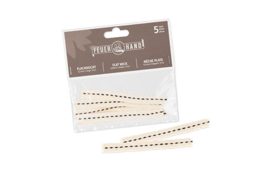 Flachdocht 12,5 mm x 12 cm 5-er Set