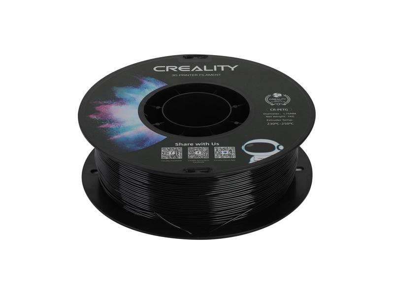 Creality | Filament PETG, Schwarz, 1.75 mm | 1.75 mm PETG Filament für 3D Drucker