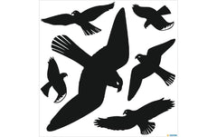 Herma Stickers | Herma Sticker Fensterbild Warnvögel | 1 Blatt, 6 Stickers, wetterfest