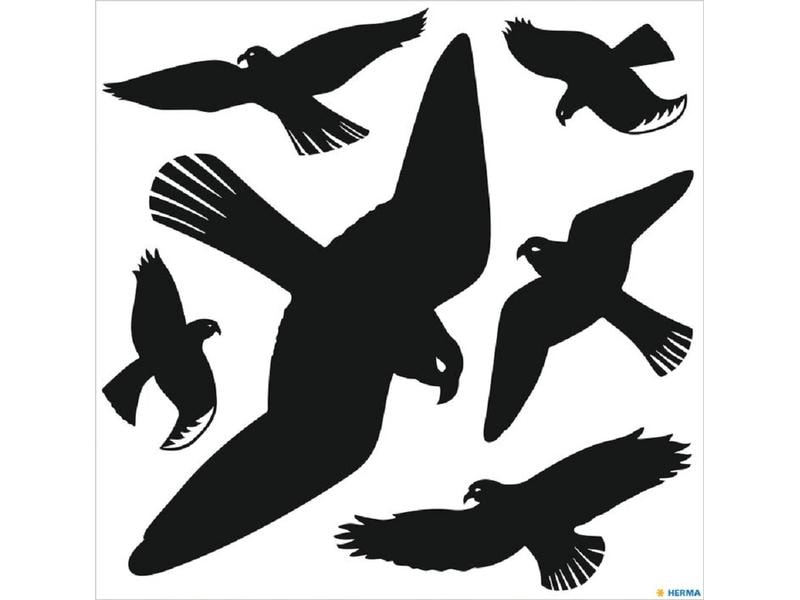 Herma Stickers | Herma Sticker Fensterbild Warnvögel | 1 Blatt, 6 Stickers, wetterfest