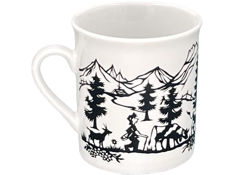 Heidi Cheese Line | Kaffeetasse Cut | 120 ml, 1 Stück, Weiss