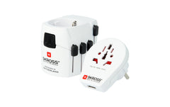 SKROSS | World & USB | 3-polige Weltreiseadapter, USB-Anschluss