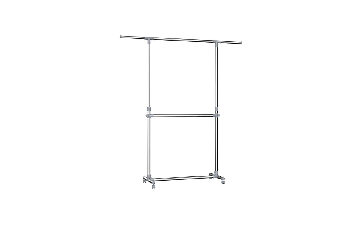 Songmics Kleiderständer Silber, Edelstahl