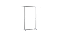 Songmics Kleiderständer Silber, Edelstahl