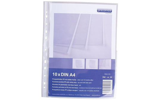 ProOffice, Zeigetasche A4, Transparent/Weis