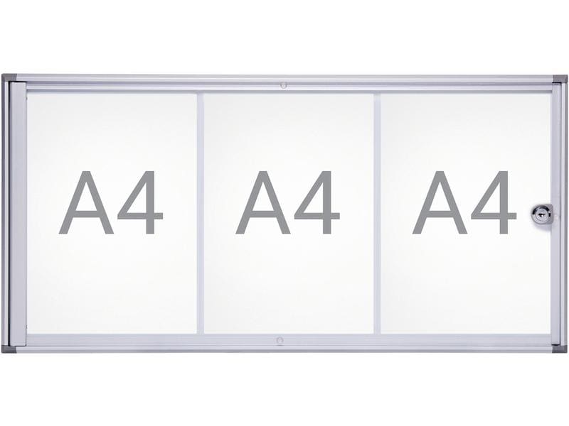 Maul | Schaukasten MAULextraslim | 3xA4, Aluminium