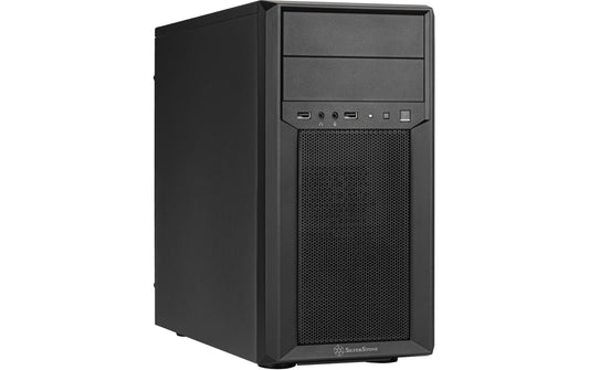 SilverStone | Tower SST-FA313-B | Schwarz, 2x USB Type-A