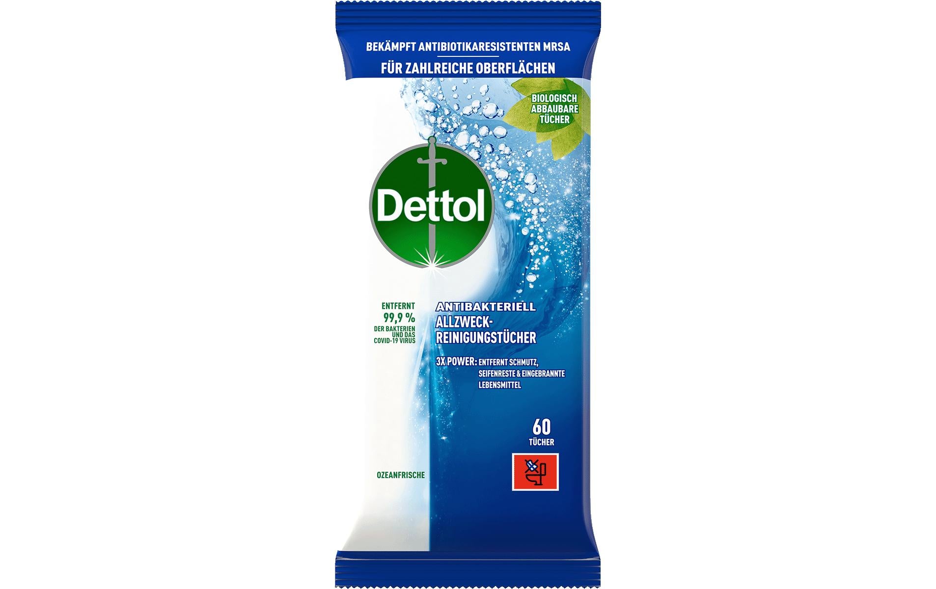 Dettol Allzweck-Reinigungstücher Ozean
