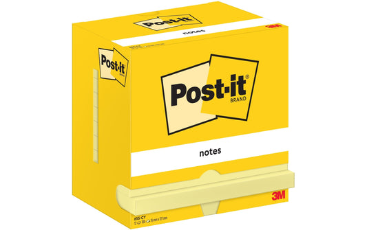 Post-it, Notizzettel 127 x 76 mm, Gelb, 12