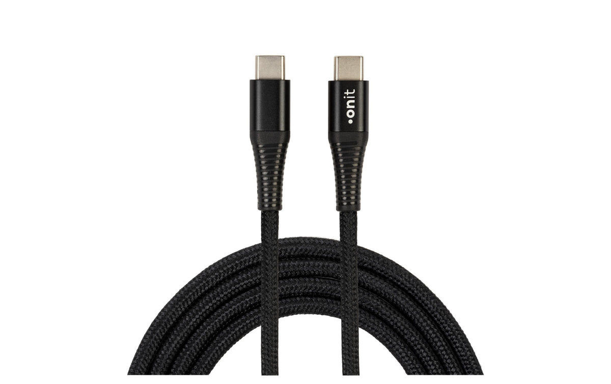 onit, USB 3.0-Kabel USB C - USB C 2 m, Schw