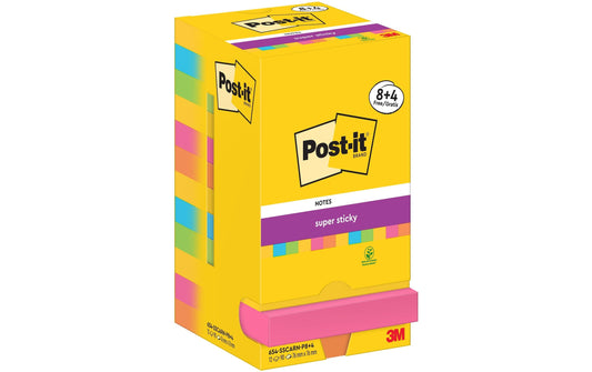 3M Post-it Super Sticky Carnival, 4 gratis