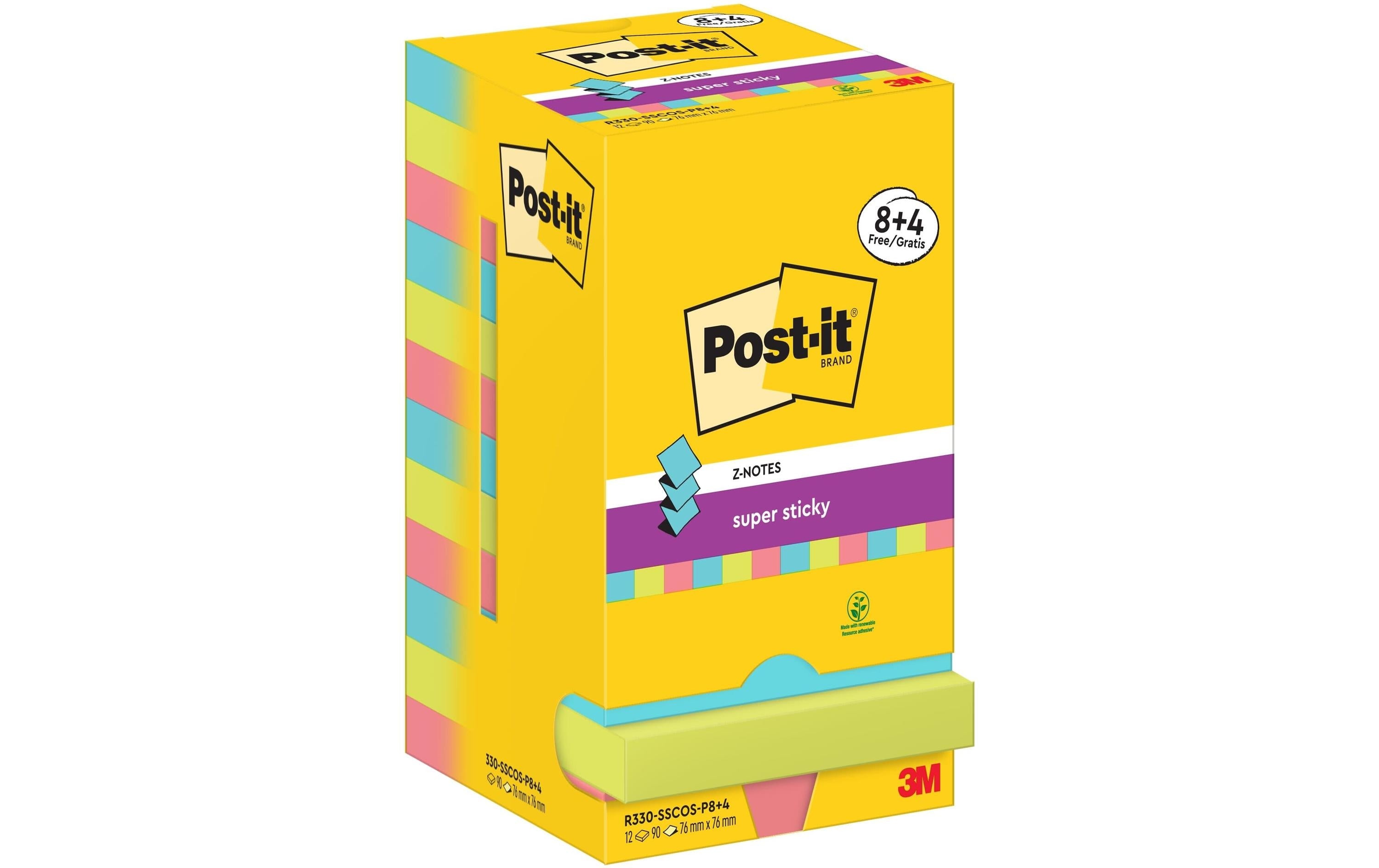 3M Post-it Super Sticky Z-Notes, Cosmic