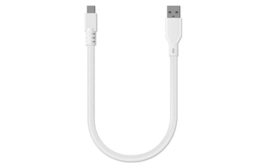 OXON USB-Gooseneck-Kabel weiss 0.3m