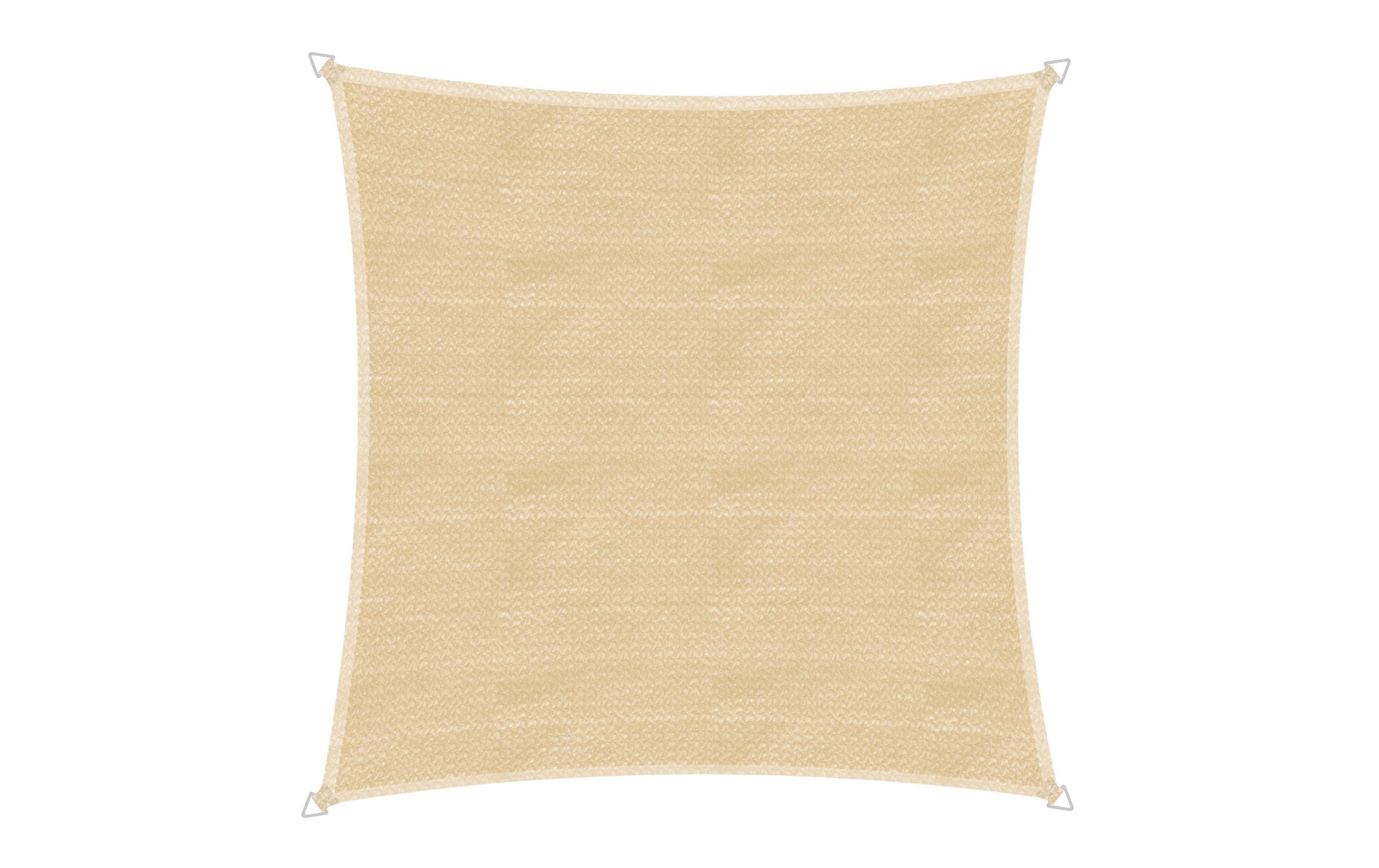 Sonnensegel Champagner 5.0m,  Quadratisch